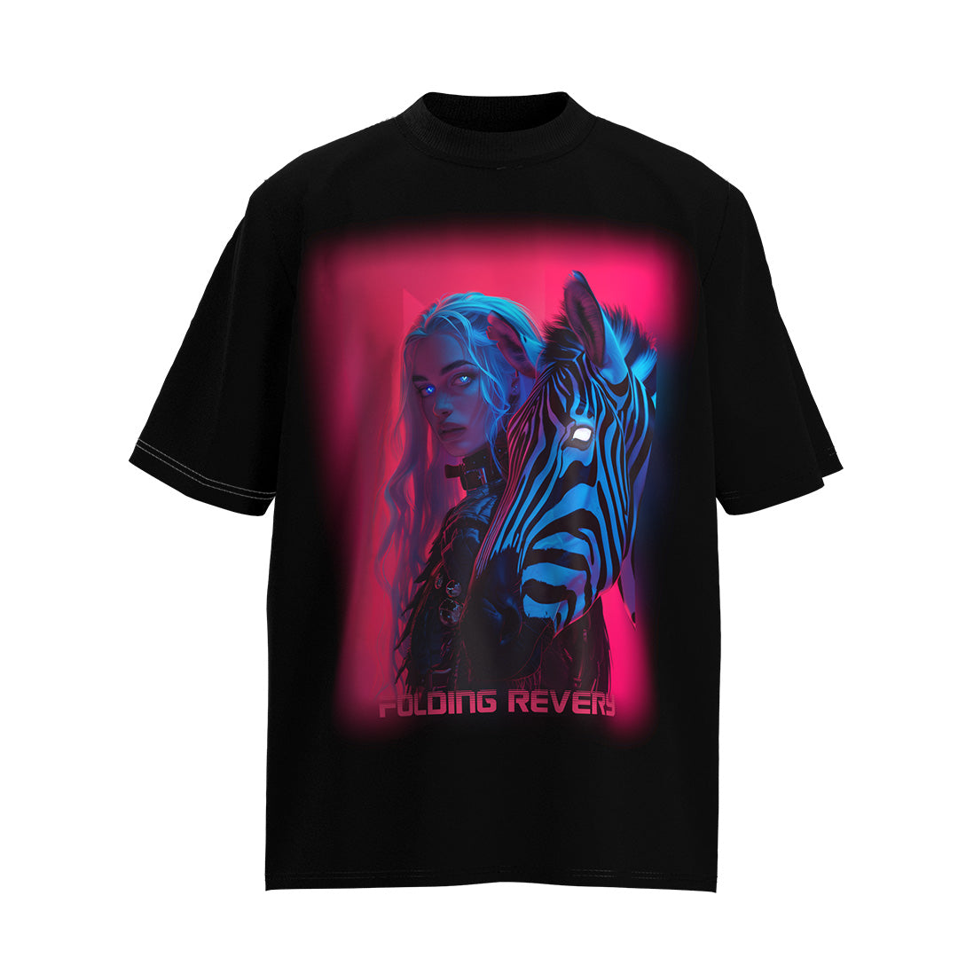 - Folding Revery - Folding Revery Cyberpunk Pink Dreamy Graphic Unisex Loose-Fit Short-Sleeve T-Shirt