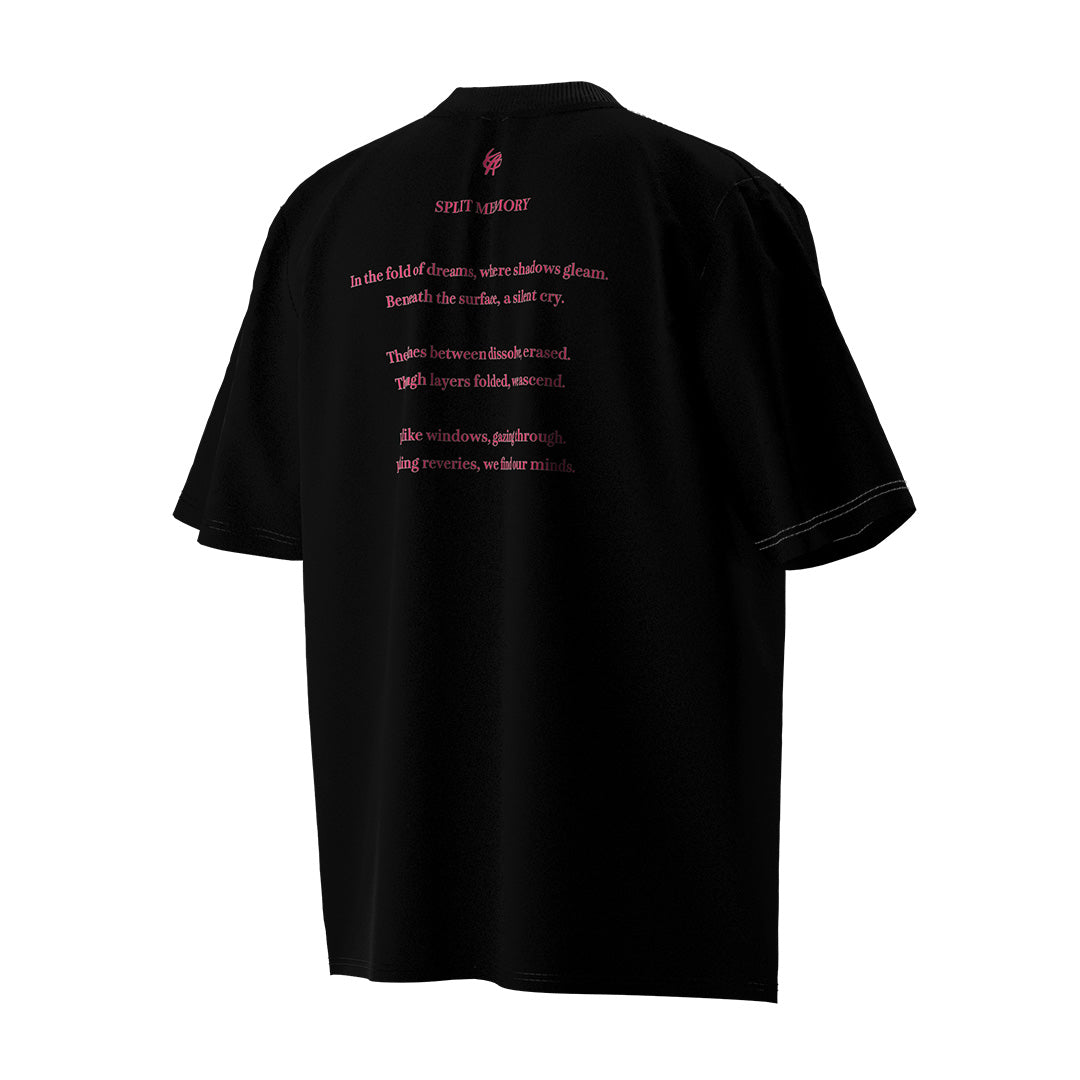 - Folding Revery - Folding Revery Cyberpunk Pink Dreamy Graphic Unisex Loose-Fit Short-Sleeve T-Shirt