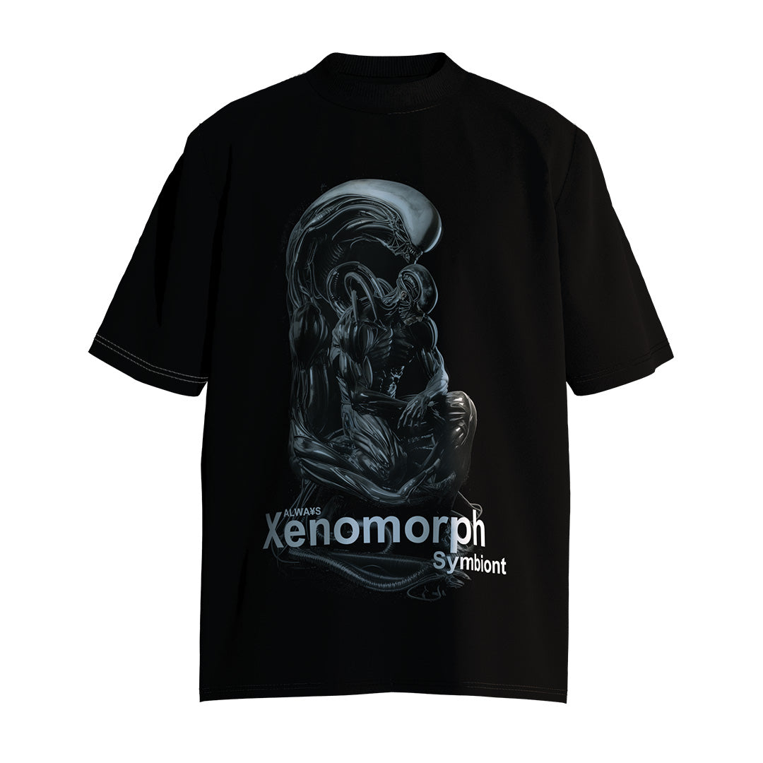 - Alien - "Xenomorph Symbiont" Future Tech Print Unisex Loose-Fit T-Shirt