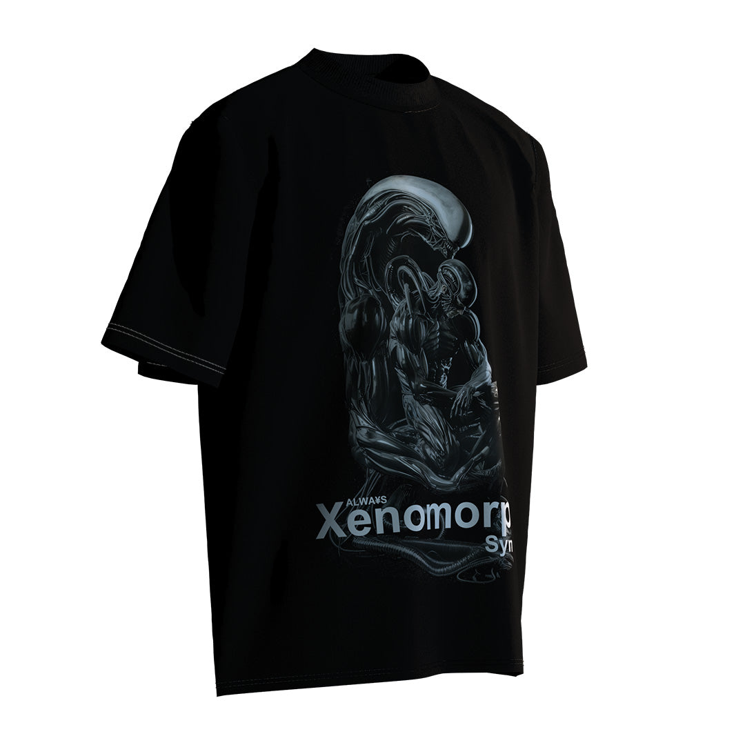 - Alien - "Xenomorph Symbiont" Future Tech Print Unisex Loose-Fit T-Shirt