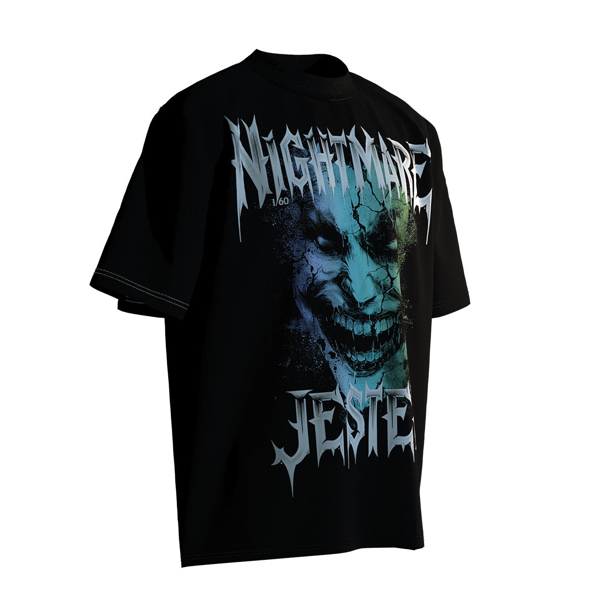 【Limited Edition】- Nightmare Jester - Rock Clown Vintage Dark Print Genderless Loose-Fit Short Sleeve T-Shirt