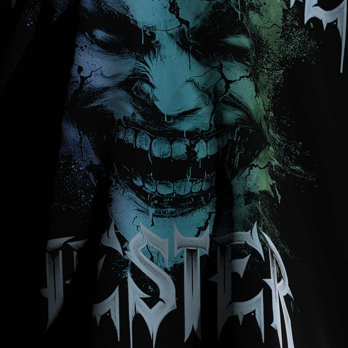 【Limited Edition】- Nightmare Jester - Rock Clown Vintage Dark Print Genderless Loose-Fit Short Sleeve T-Shirt