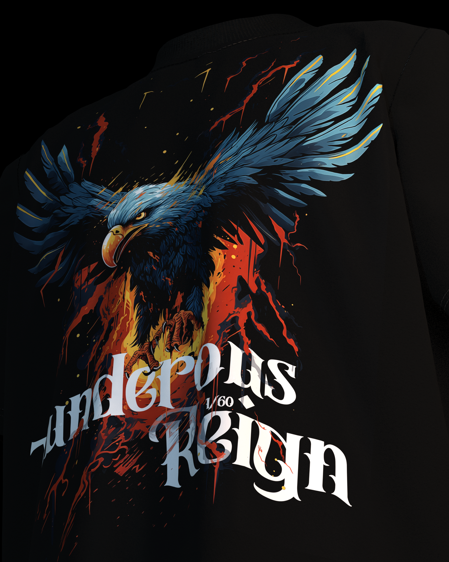 【Limited Edition】- Thunderous Reign - Engraved Eagle Print Unisex Loose T-Shirt