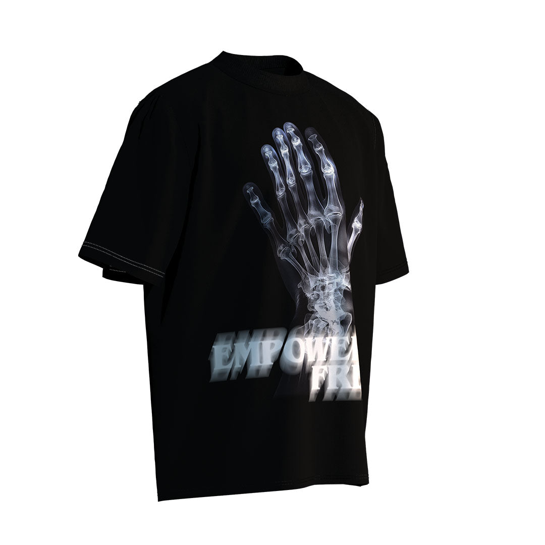 【Limited Edition】- Empowered Freak - X-ray Six-Finger Freak Hard Core Print Unisex Loose T-Shirt