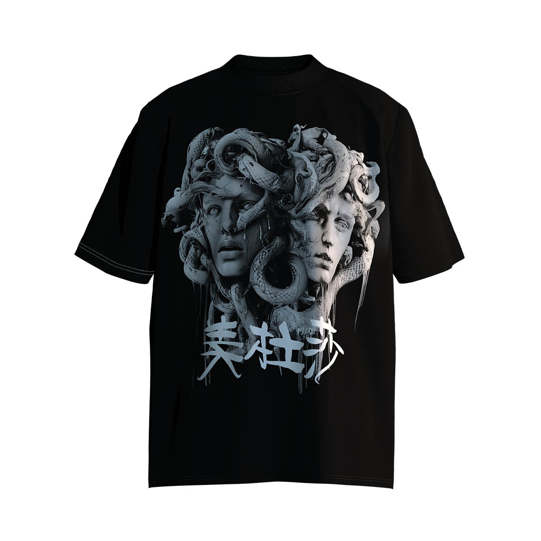 【Limited Edition】- Medusa - Defiant Medusa Print Unisex Loose T-Shirt