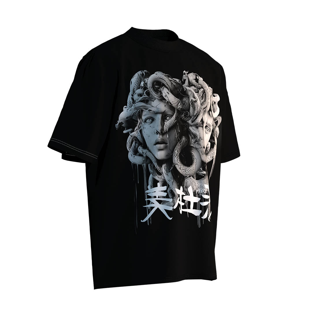 【Limited Edition】- Medusa - Defiant Medusa Print Unisex Loose T-Shirt